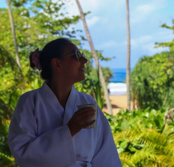 Where to stay in Bentota - Nyne hotels Bentota enjoying the view from the room at the Muse hotel