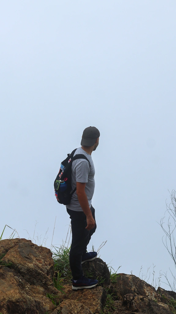 The "view" from the top of Ella rock - They mist took over the entire view 