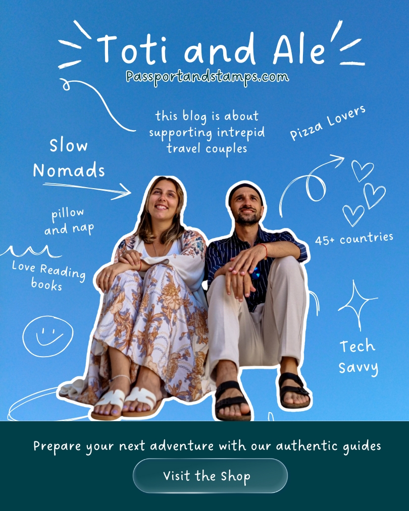 Passport and Stamps toti and Ale authors shop