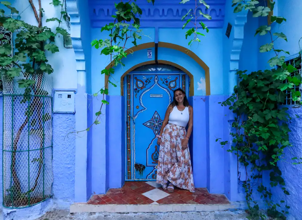 Chefchouen blue door Cute blue door of Chefchouen