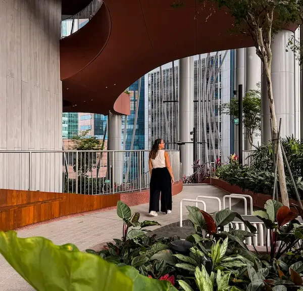 Visiting the garden at level 18 skygarden capita spring