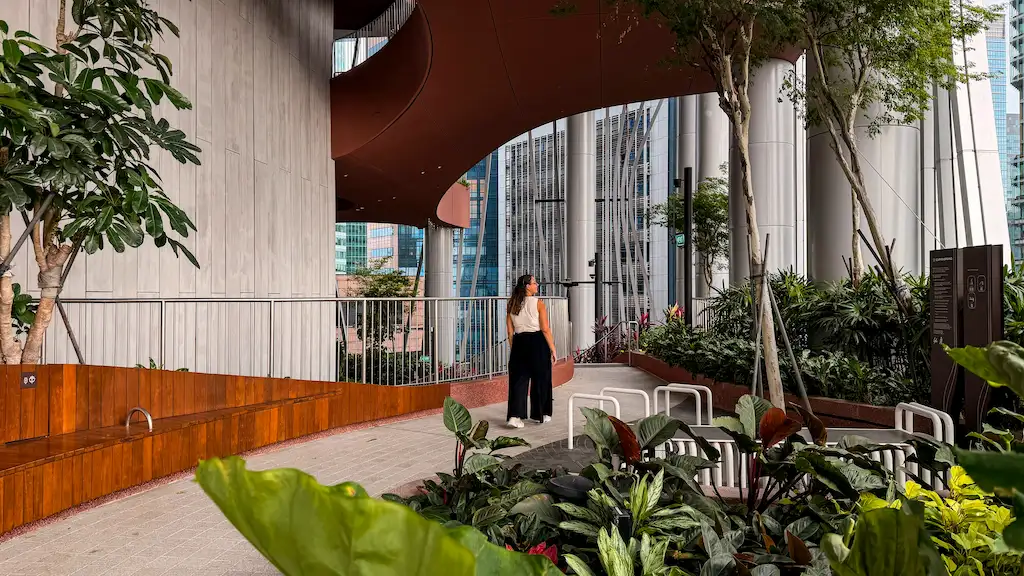 Visiting the garden at level 18 skygarden capita spring