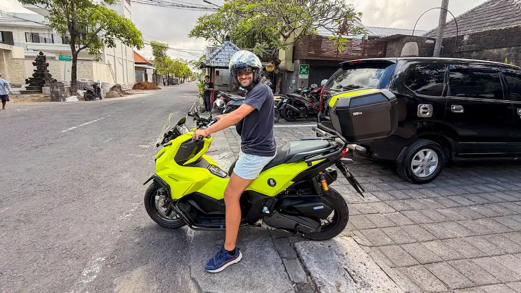 Our Honda ADV Big muscle scooter in Bali during our latest visit