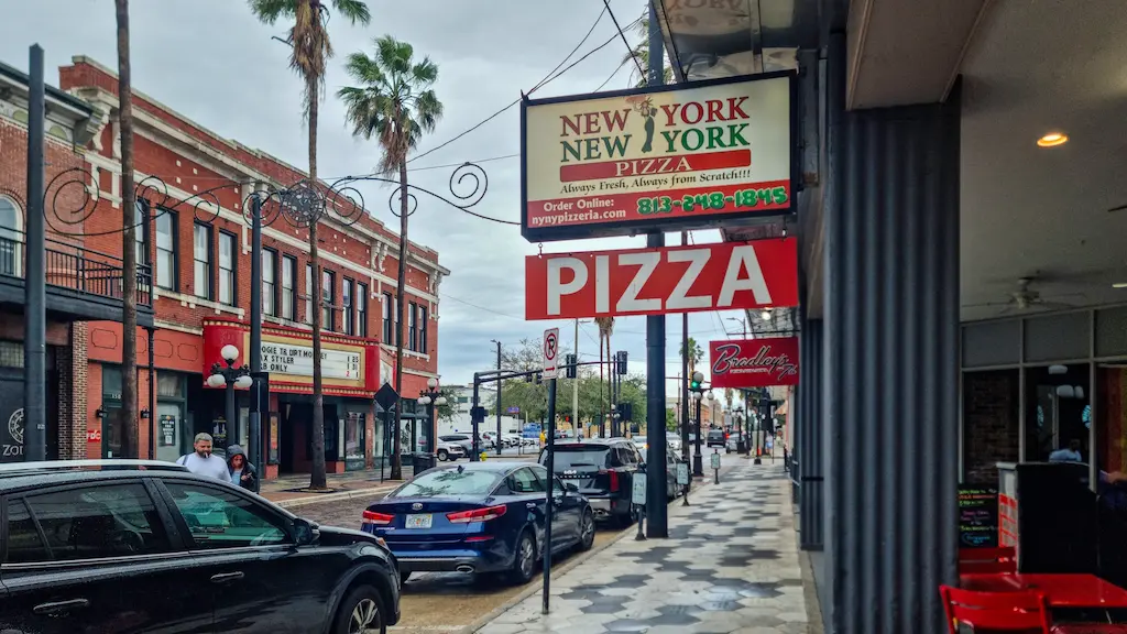 Trying New York Pizza in Ybor City Tampa Bay
