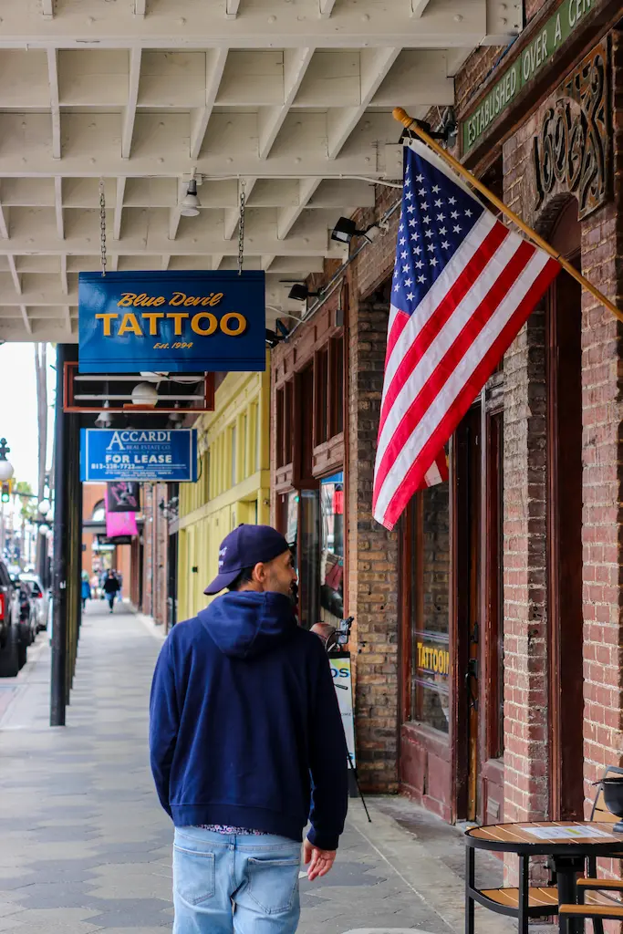 Toti roaming around Ybor City and enjoying the shops around
