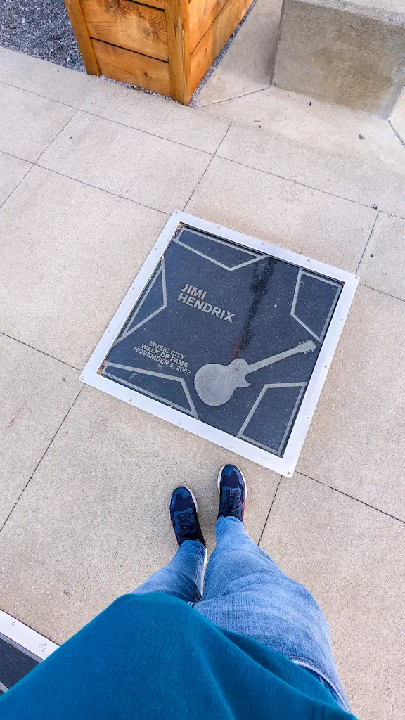 Walk of fame Nashville - Jim Hendrix star 
