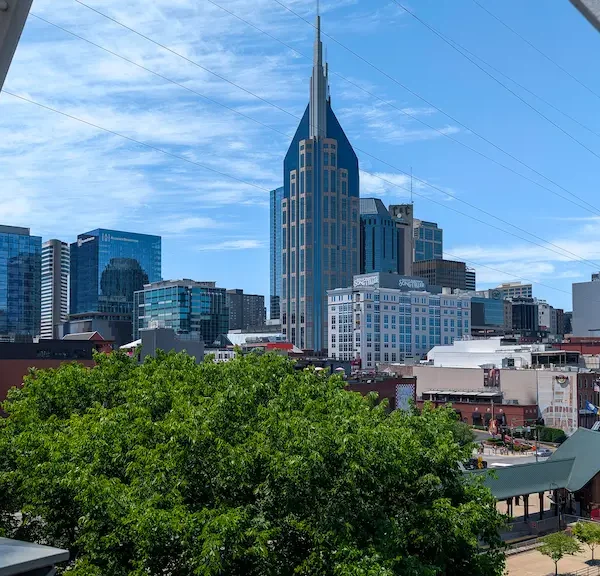 Nashville view from downtown