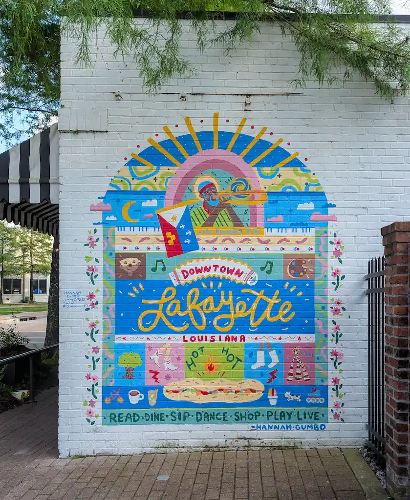 Lafayette colorful design around downtown