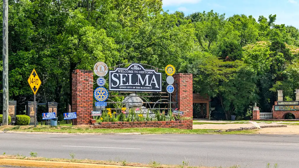 Selma civil right sign