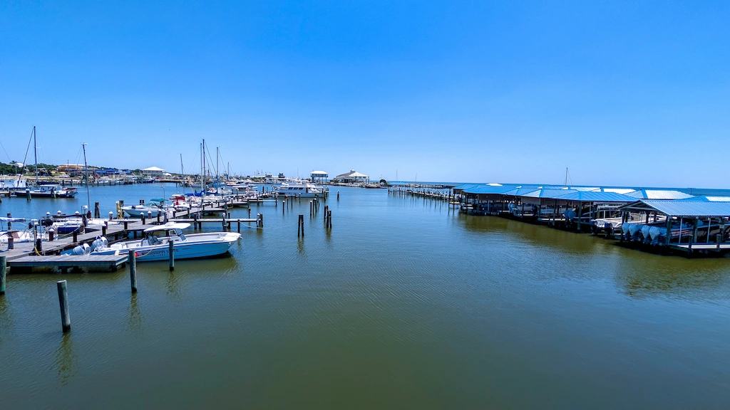 The view of Bay St Louis in Mississippi 