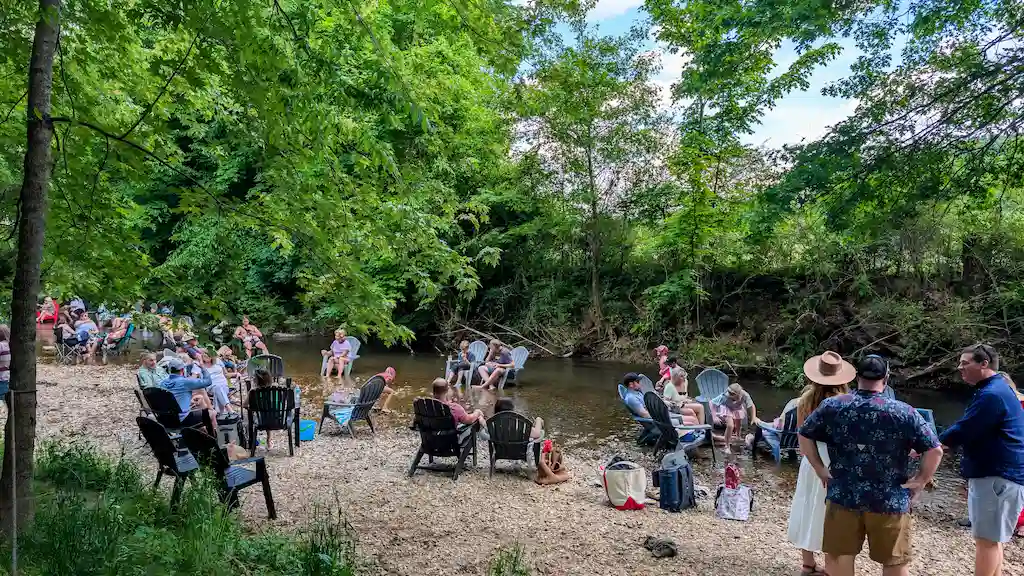Chillin at Leipers Fork Creek 
