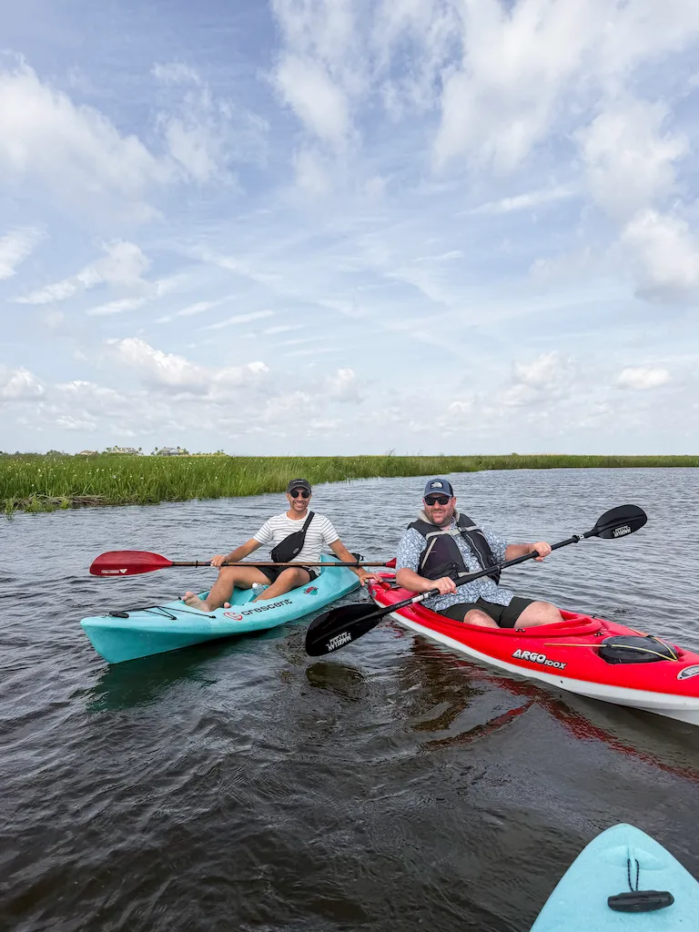 Kayaking in Louisiana Cypremort Point - Toti and Dave  