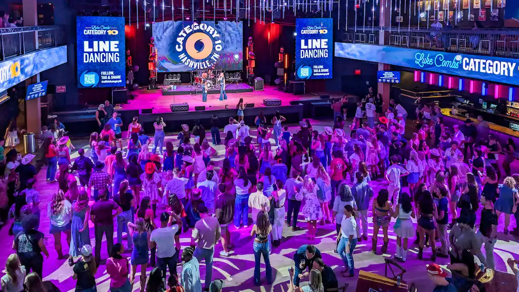 Line dancing in Nashville at the famous Category 10