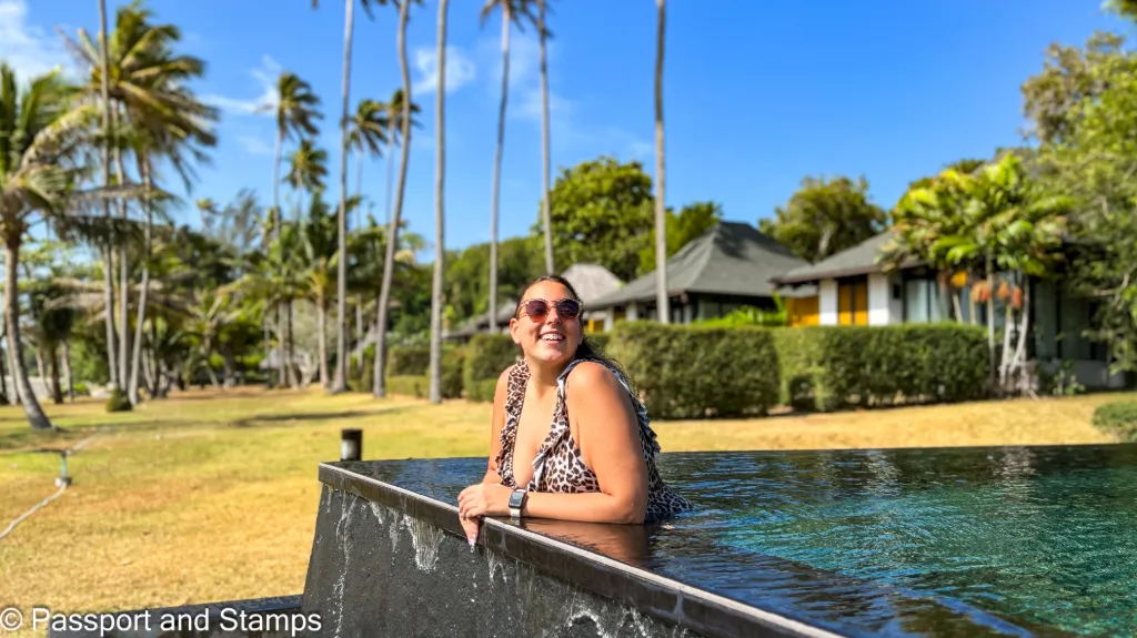 Enjoying the pool at the Vijitt Resort in Rawai Phuket