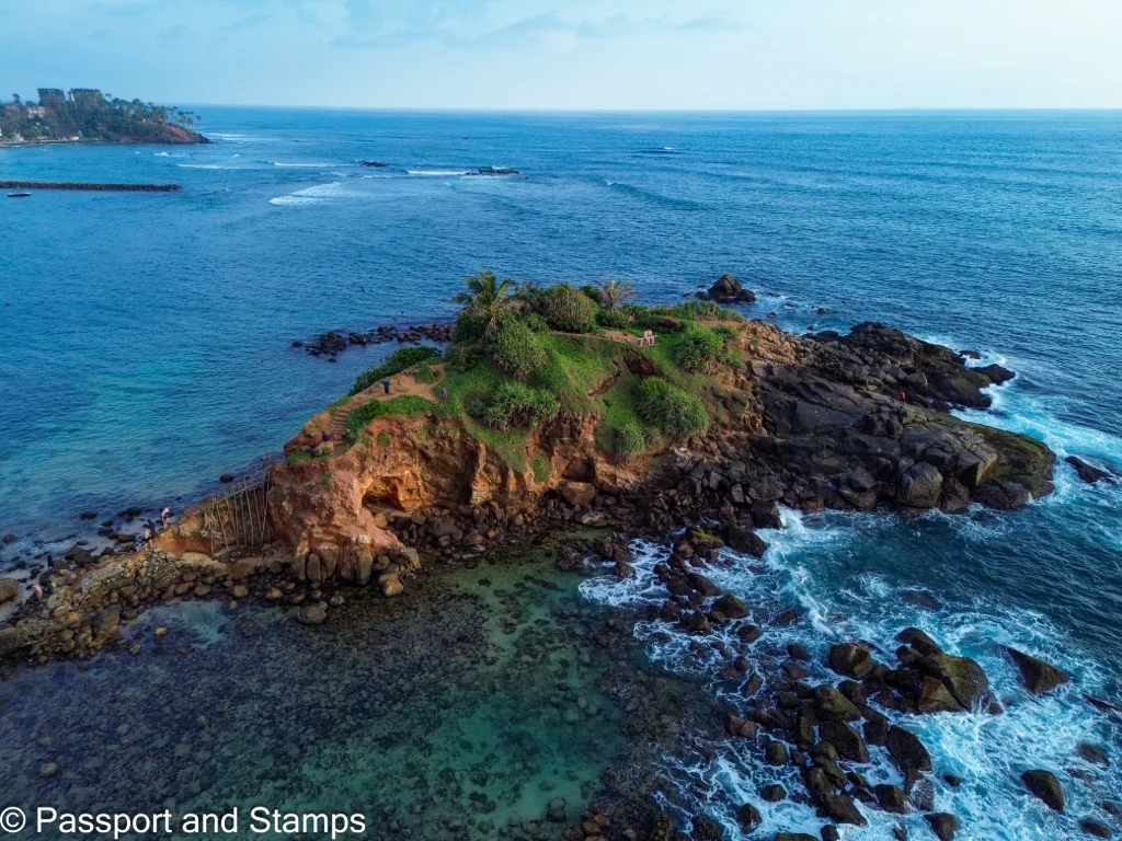 parrot rock aereal view We hiked parrot rock and the view from there is amazing, better if you have a drone and see Mirissa beach from it's entirety